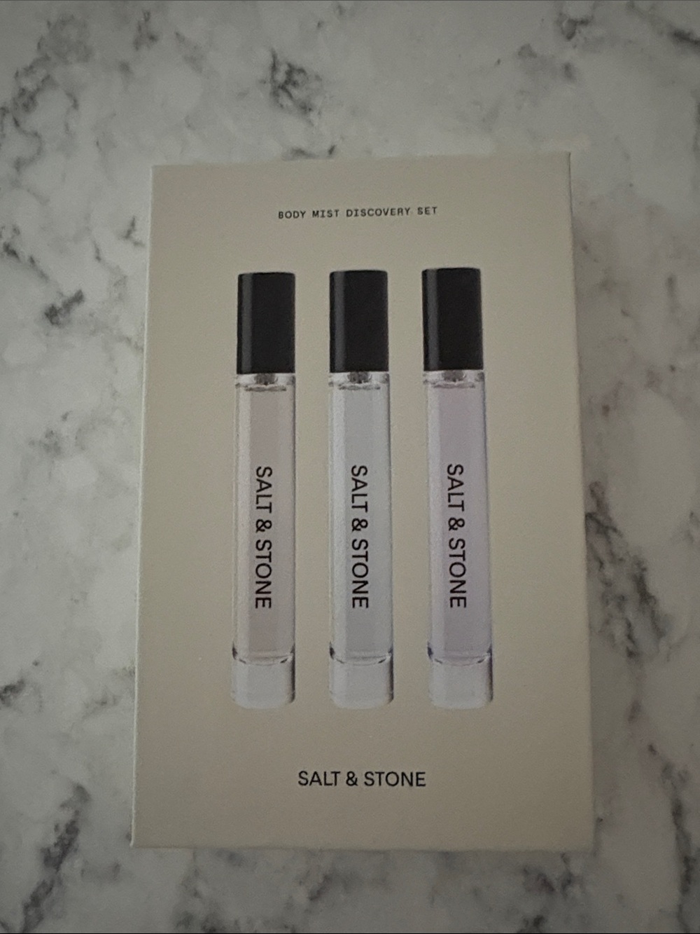 Salt & Stone Body Mist Discovery Set - Clear/Black